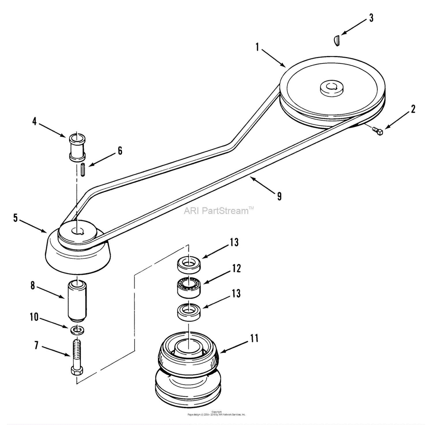 Toro A2-083202, LT-832 3-Speed Tractor, 1983 Parts Diagram for DRIVE ...