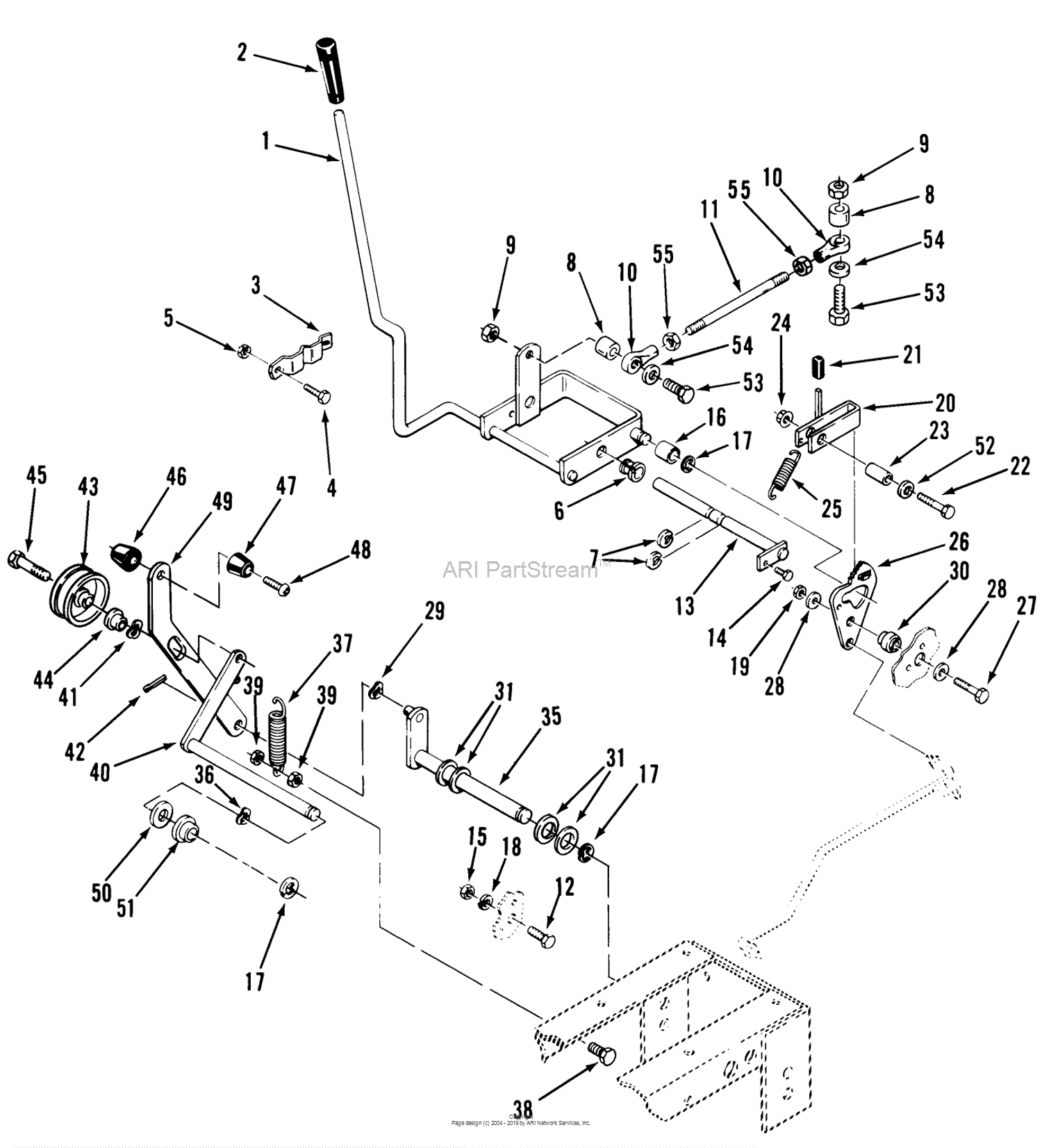 Toro A1-16B801, GT-1600 Twin 8-Speed Tractor, 1984 Parts Diagram for ...