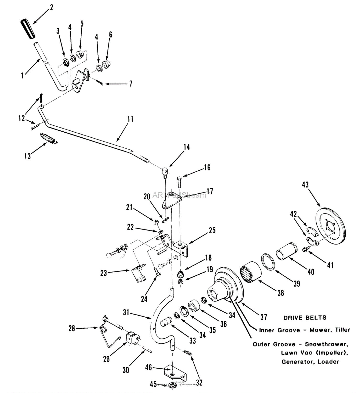 Toro 31-14K801, 414-8 Garden Tractor, 1986 Parts Diagram for PTO CLUTCH ...