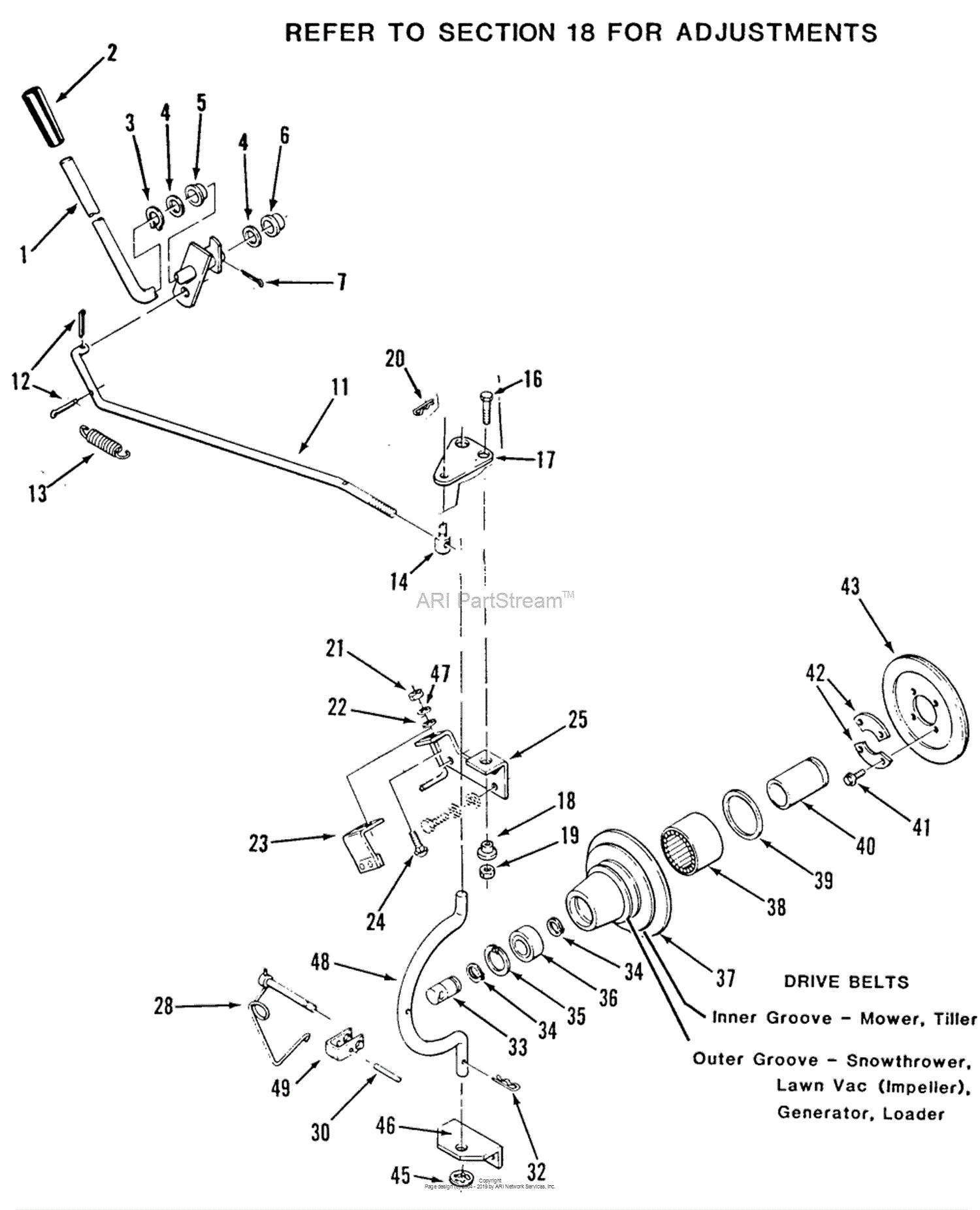 Toro E1-12K801, 312-8 Garden Tractor, 1988 Parts Diagram for PTO CLUTCH ...