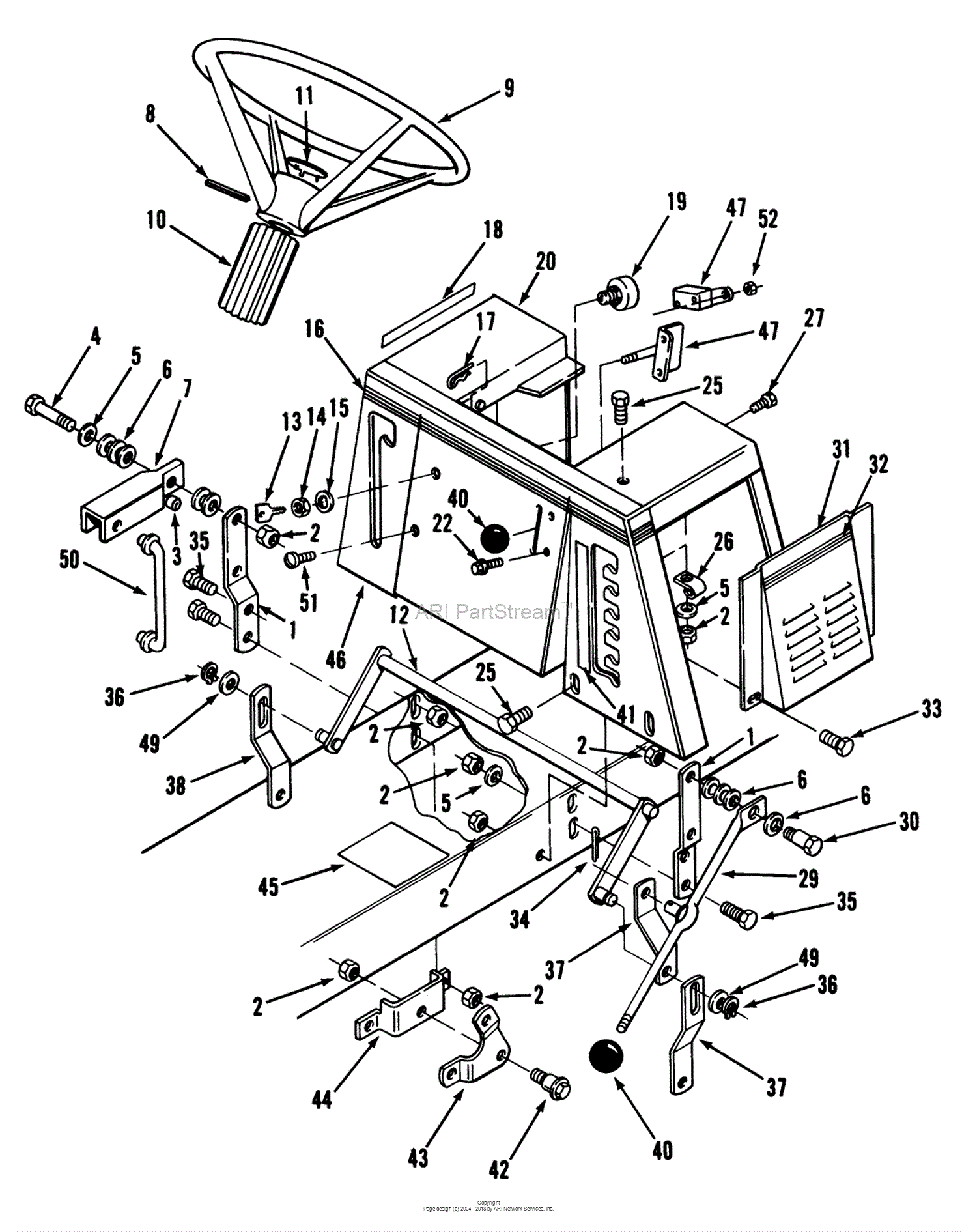 Toro 56175, 12-32 Rear Engine Rider, 1990 (SN 0000001-0999999) Parts ...