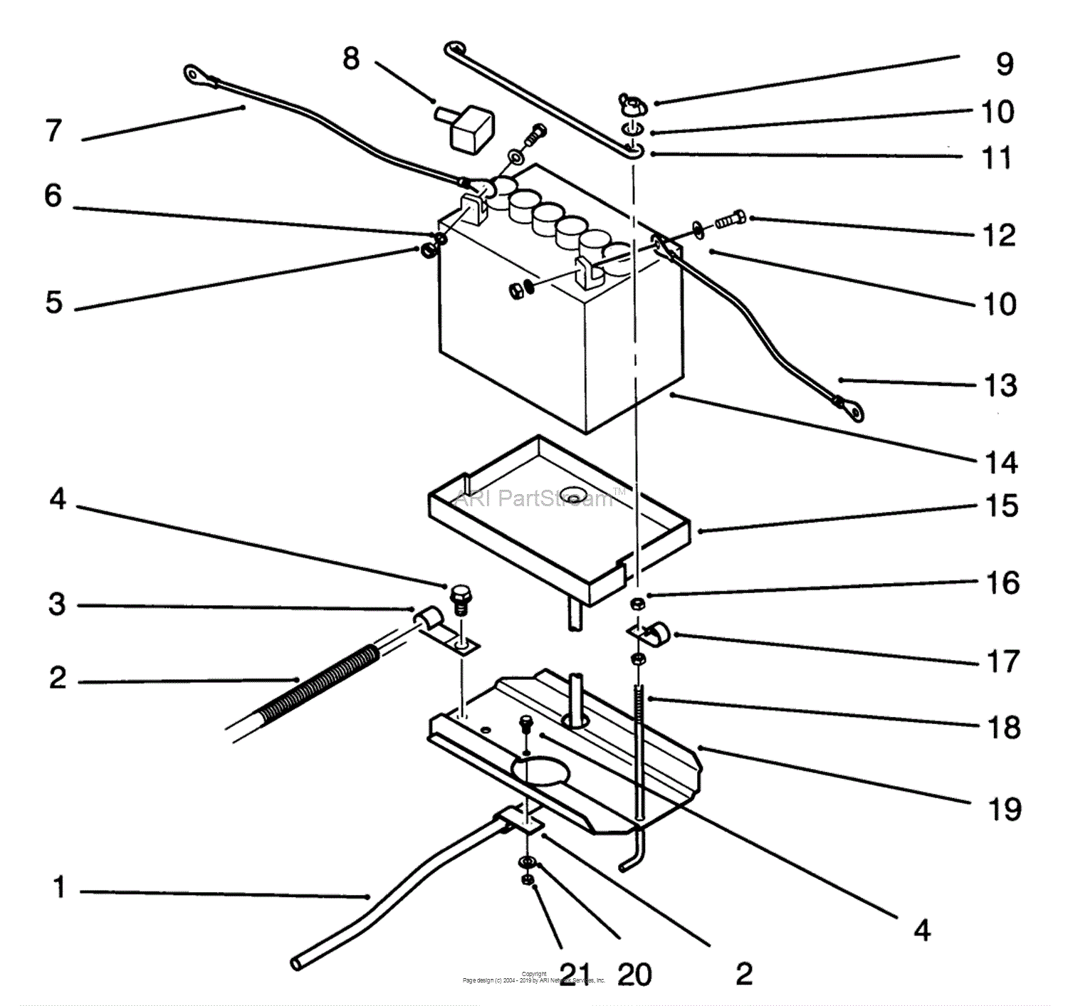 Toro 72040, 244-5 Yard Tractor, 1993 (SN 3900001-3999999) Parts Diagram ...