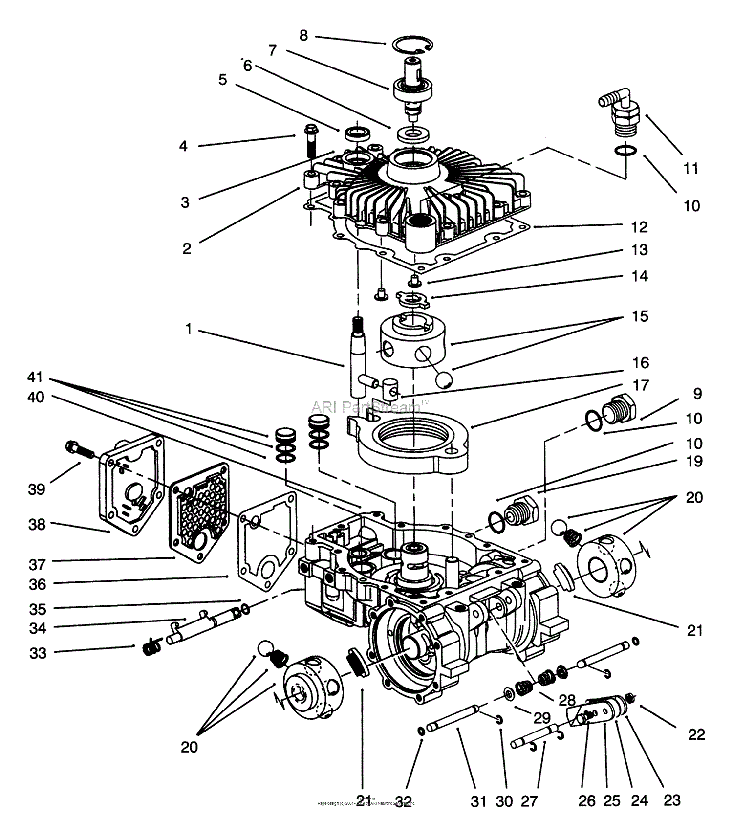 Toro 72041, 244-H Yard Tractor, 1993 (SN 3900001-3999999) Parts Diagram ...