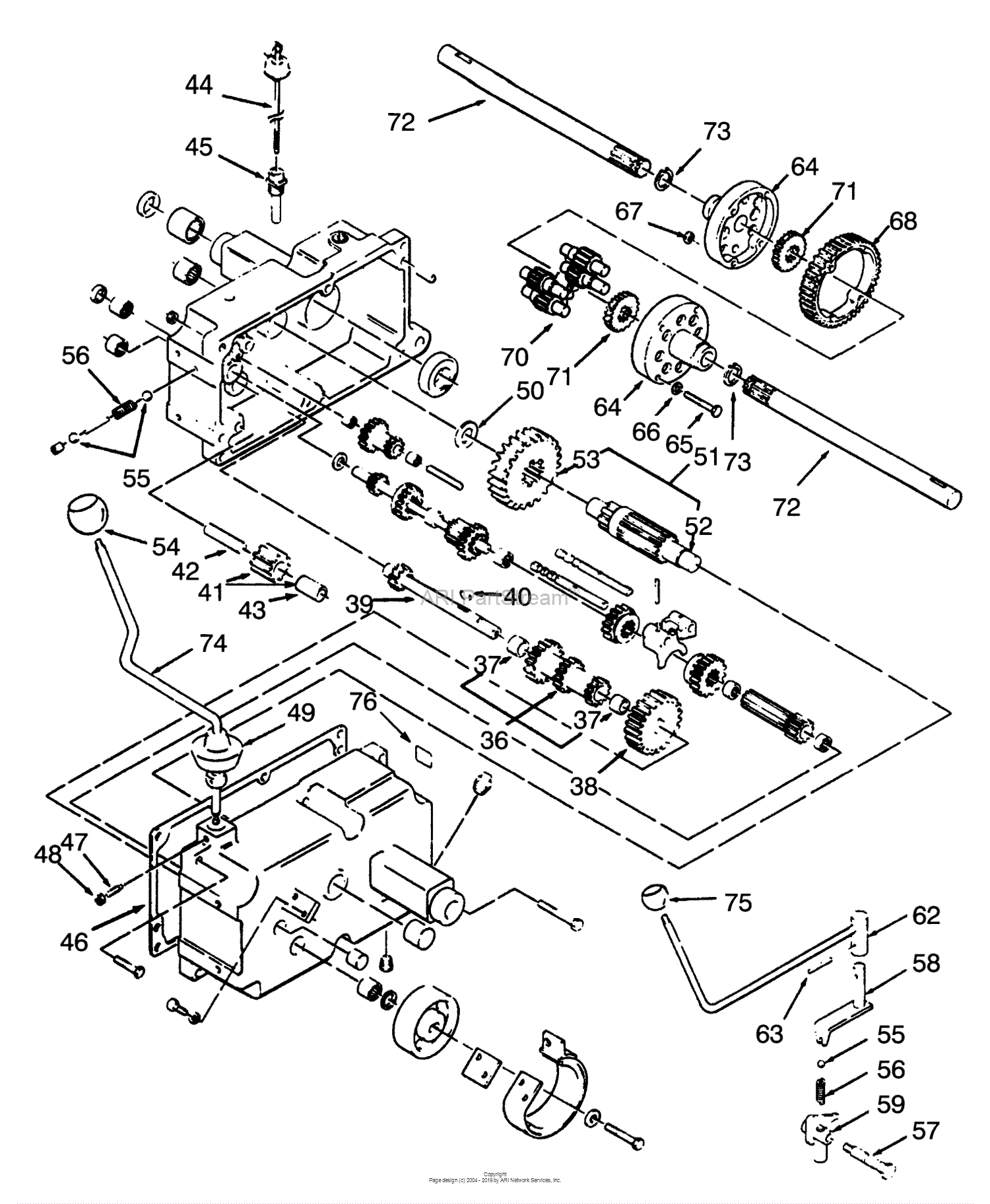 Toro 73320, 310-8 Garden Tractor, 1993 (SN 3900001-3999999) Parts ...