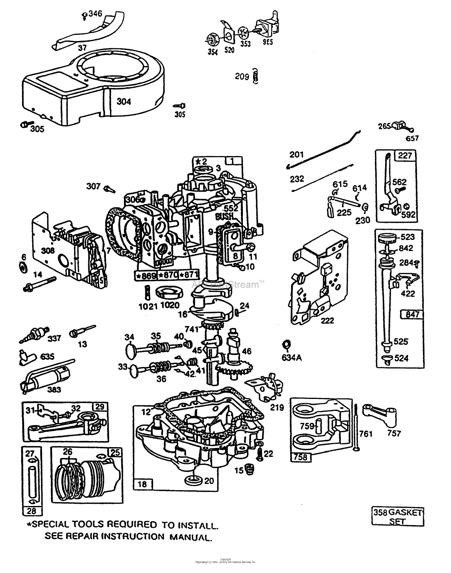 Toro R3-10B404, 110-4 Rear Engine Rider, 1993 (SN 3900001-3999999 ...