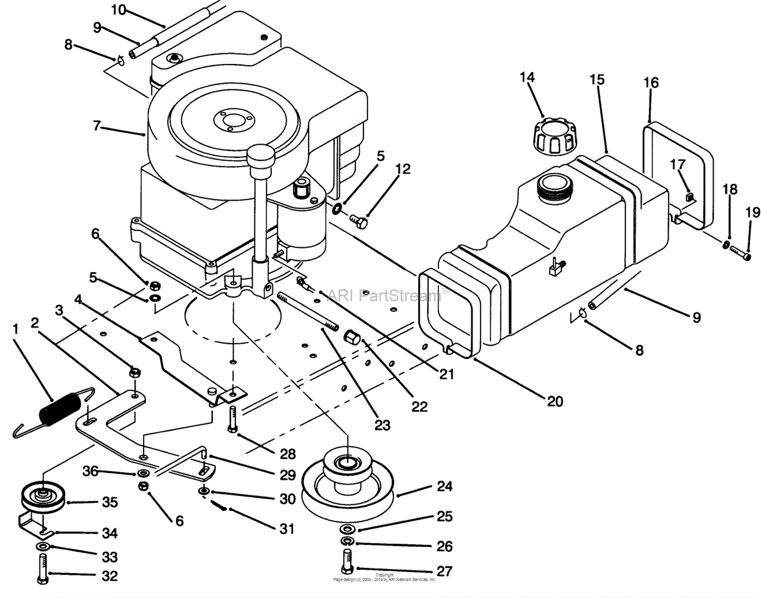 Toro 70141, 12-32 Rear Engine Rider, 1994 (SN 49000001-49999999) Parts ...