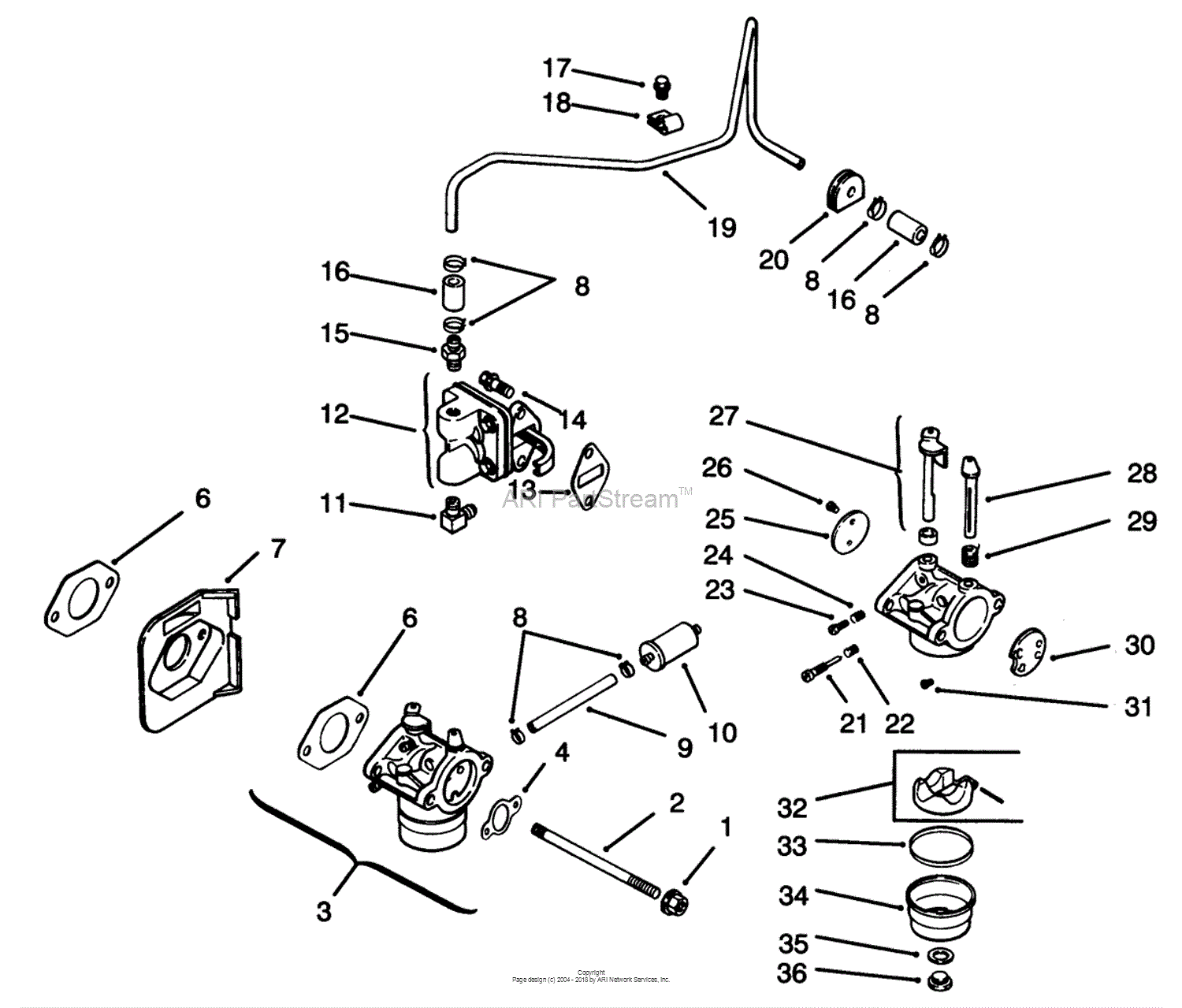 Toro 72062, 264-6 Yard Tractor, 1996 (SN 6900001-6999999) Parts Diagram ...