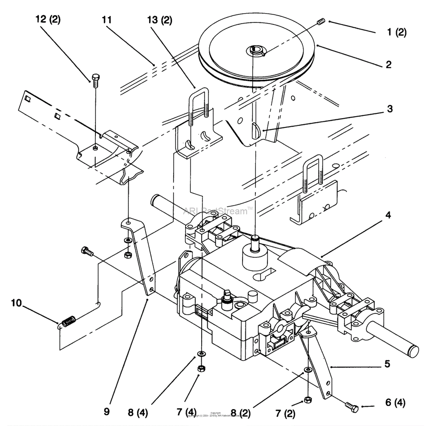 Toro 72042, 264-6 Yard Tractor, 1995 (SN 5900797-5999999) Parts Diagram ...