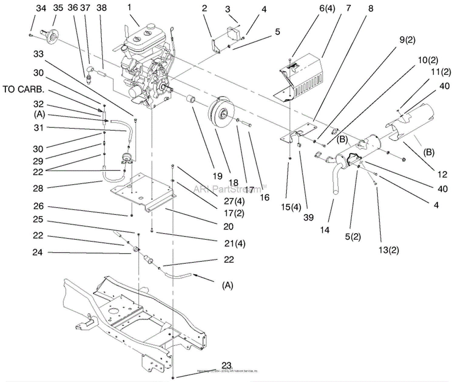 Toro 73545, 520lxi Garden Tractor, 1998 (sn 8900001-8999999) Parts 