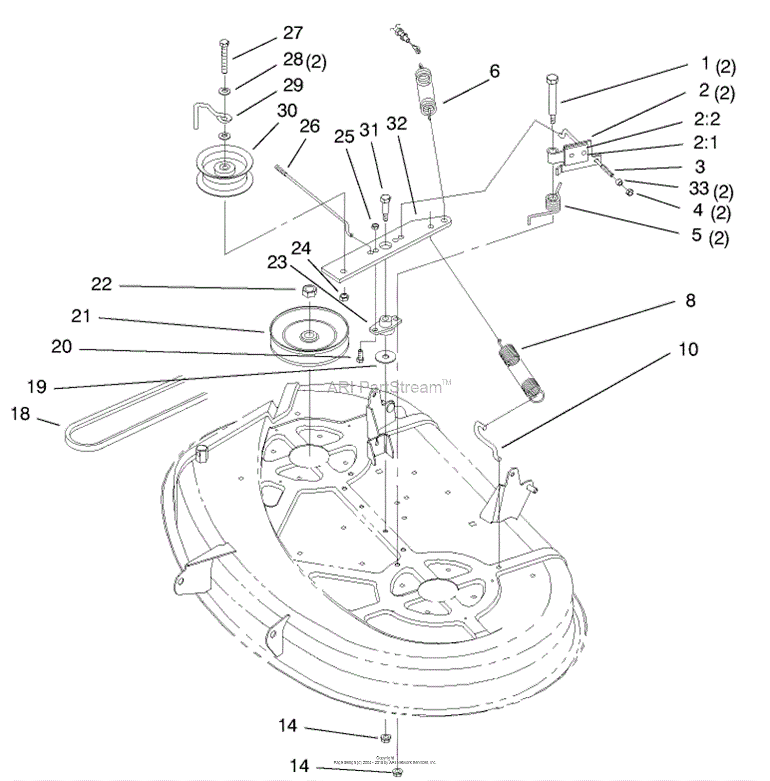 Toro 71223, 16-38XL Lawn Tractor, 2000 (SN 200000001-200999999) Parts ...