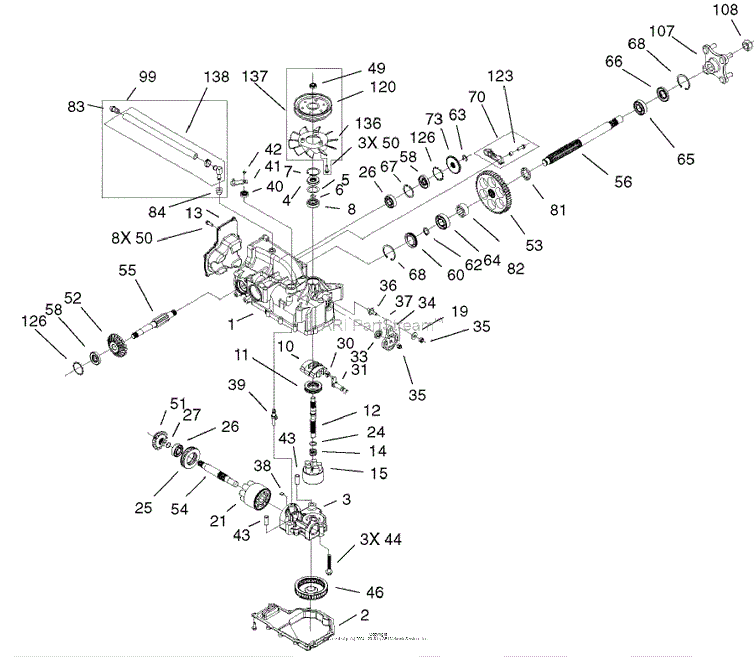 Toro 74601, Z17-44 TimeCutter Z Riding Mower, 2001 (SN ... toro 42 timecutter wiring diagram 