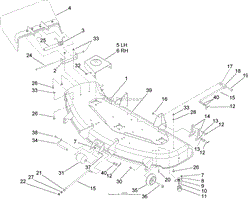 Toro 74352, TimeCutter Z480 Riding Mower, 2005 (SN 250000001-250999999)  Parts Diagrams