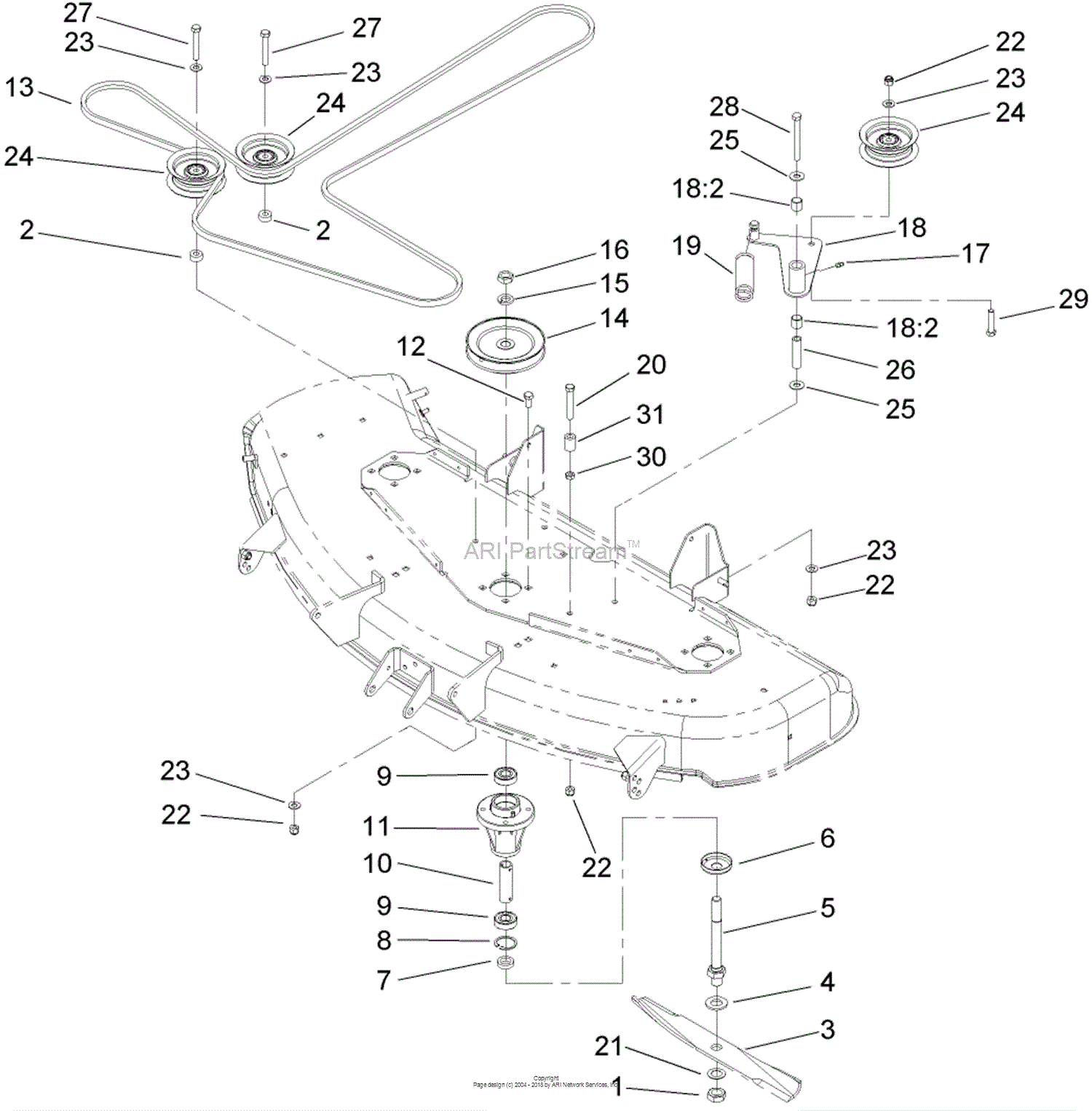 Toro Timecutter Ss4200 Drive Belt Diagram