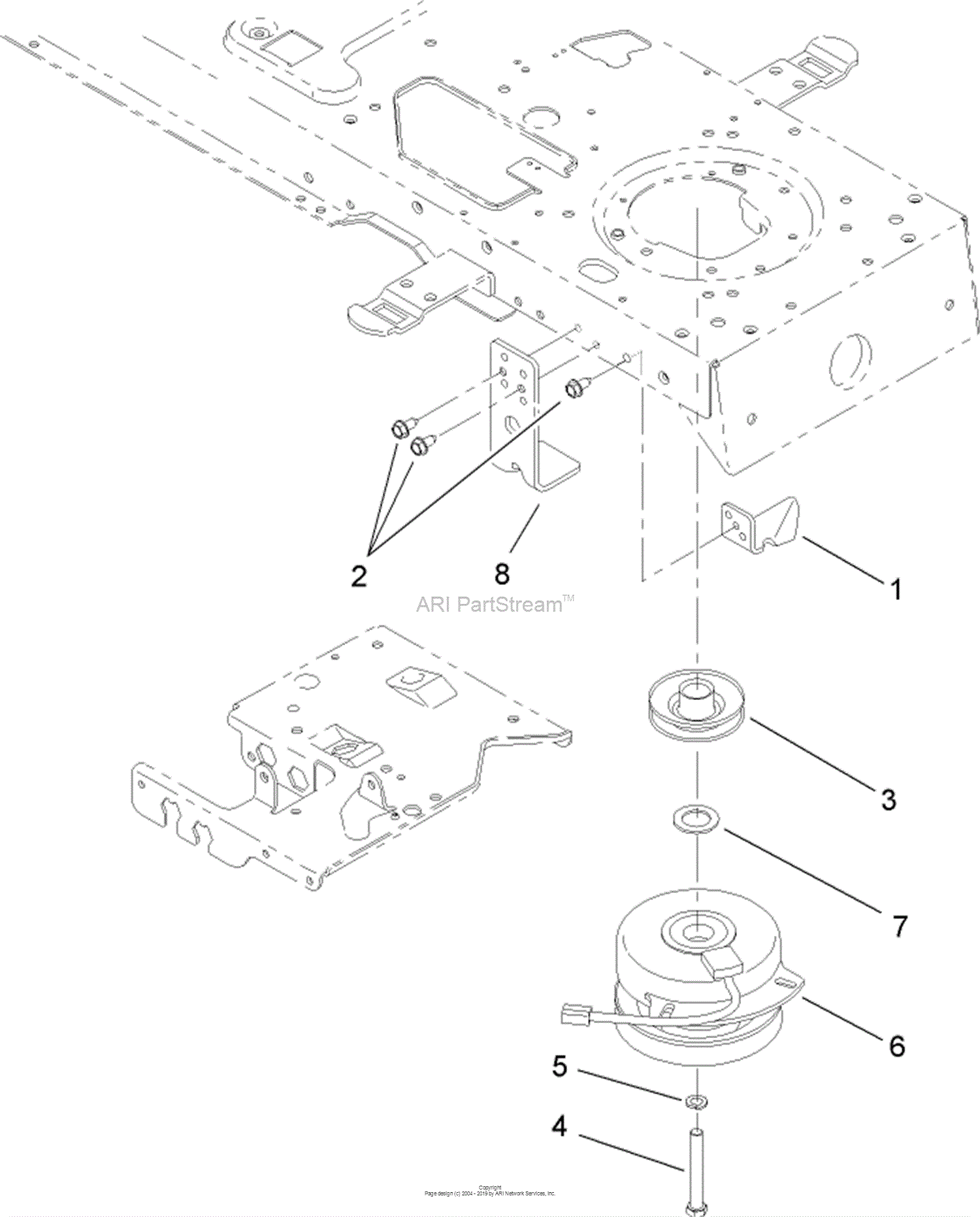 Toro 14AP80RP544, GT2100 Garden Tractor, 2006 (SN 1A136H30000-) Parts ...