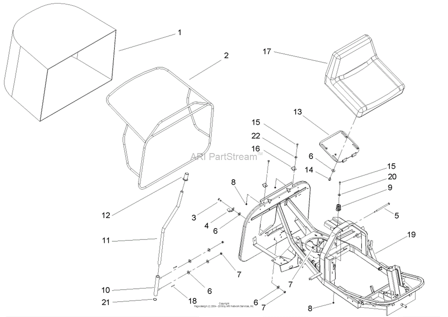 Toro 70186, H132 Rear-Engine Riding Mower, 2005 (SN 250000001-250999999 ...