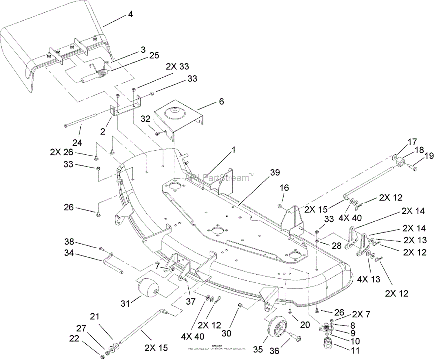 Toro 74353, TimeCutter Z480 Riding Mower, 2006 (SN 260000001-260999999 ...