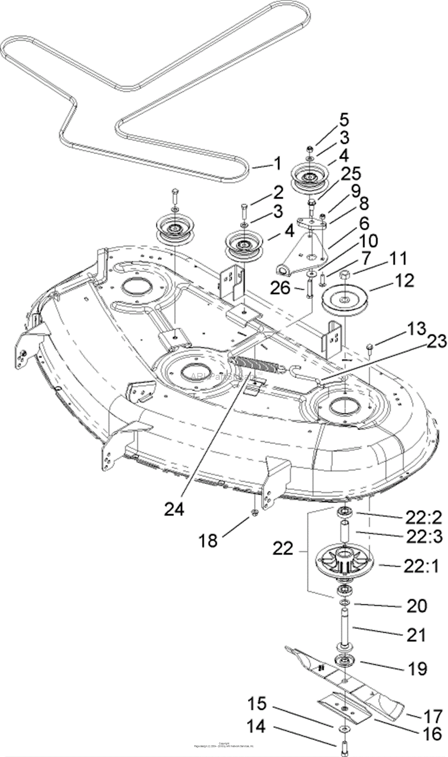 Toro Timecutter 50 Drive Belt Diagram