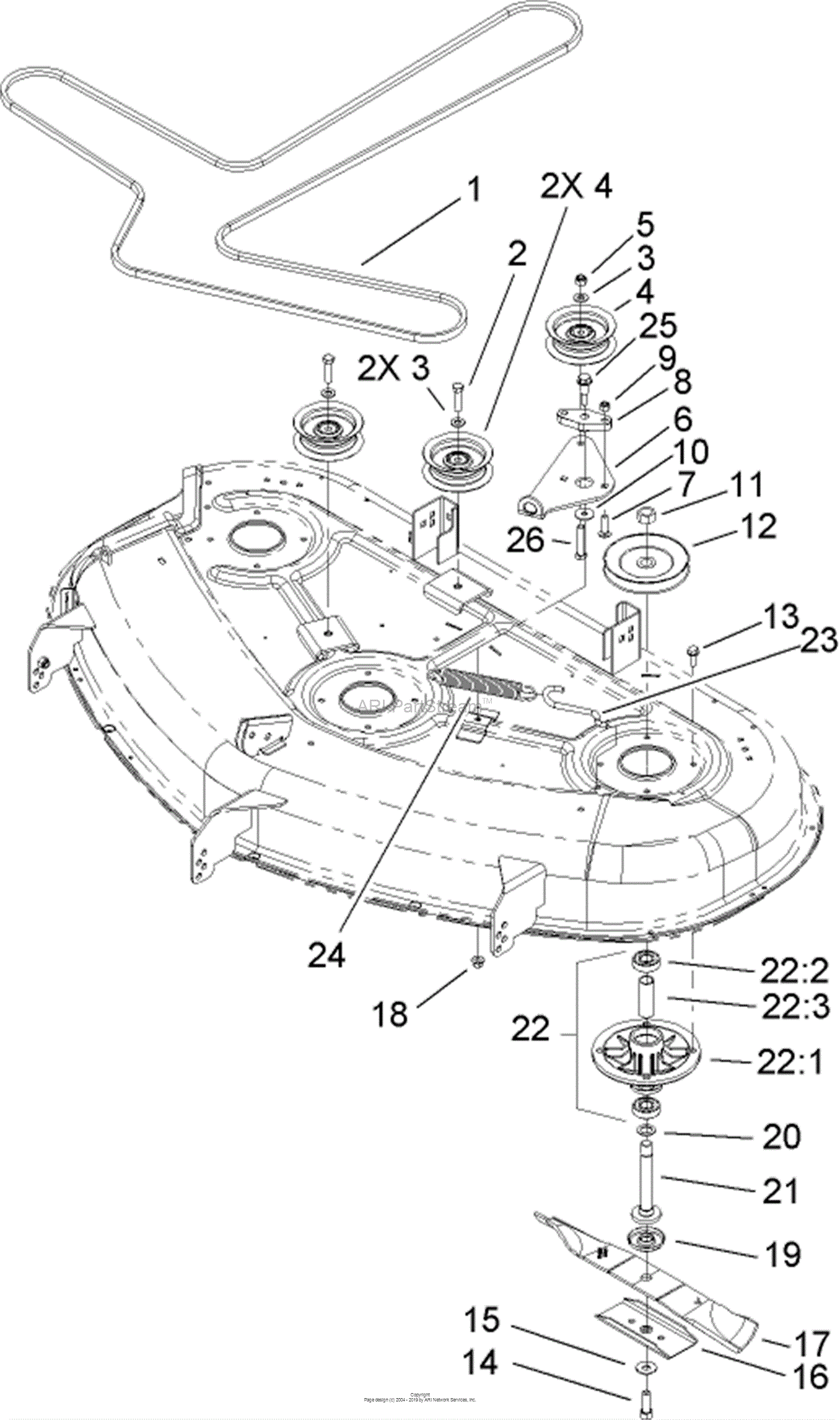 Toro 74374, TimeCutter Z5040 Riding Mower, 2007 (SN 270000001-270999999 ...