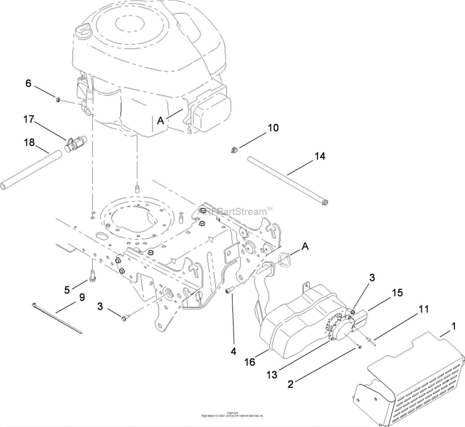 Toro 13AT61RH048, LX466 Lawn Tractor, 2008 (SN 1L137H10100-) Parts ...