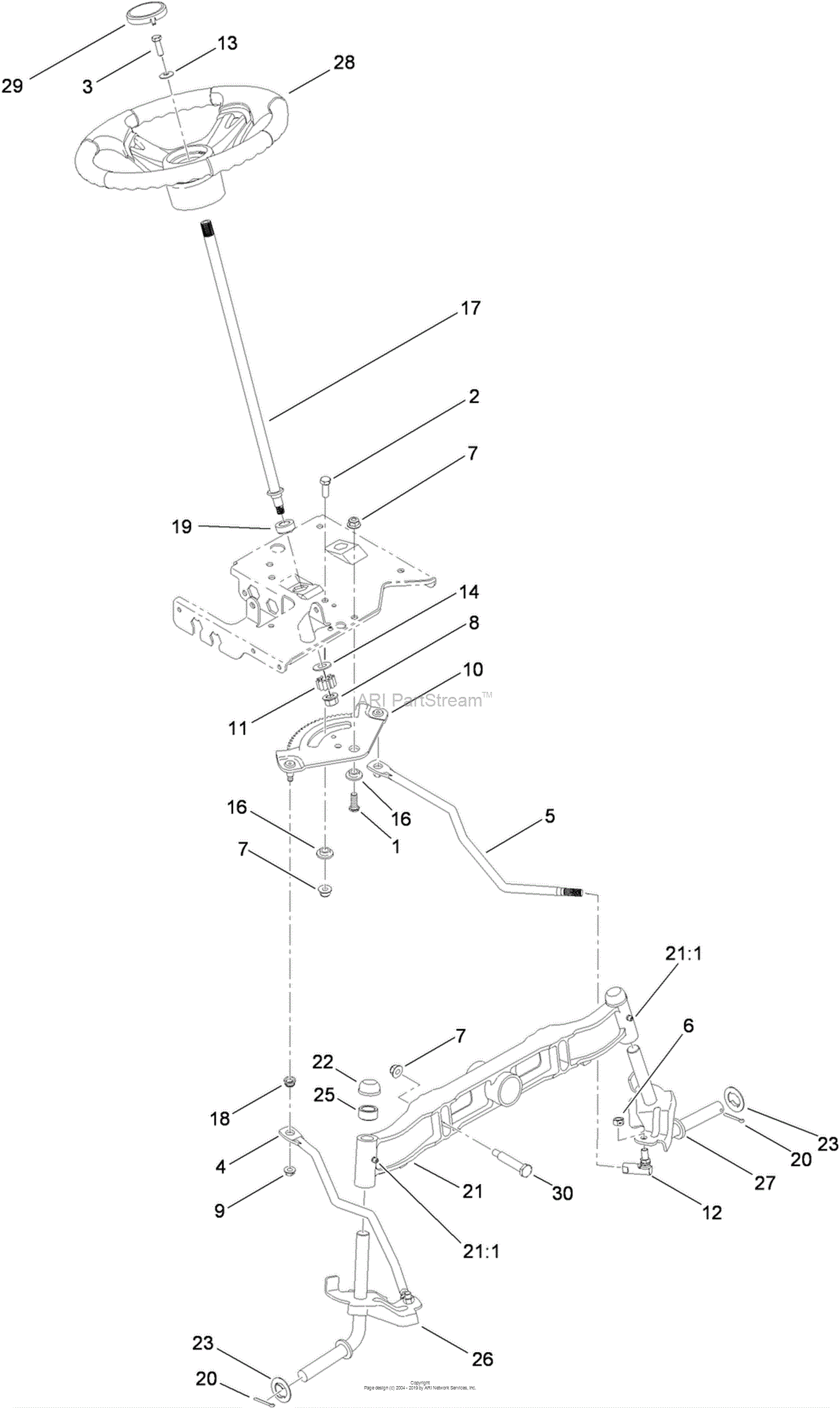 Toro 13AP61RH848, LX468 Lawn Tractor, 2009 (SN 1-1) Parts Diagram for ...