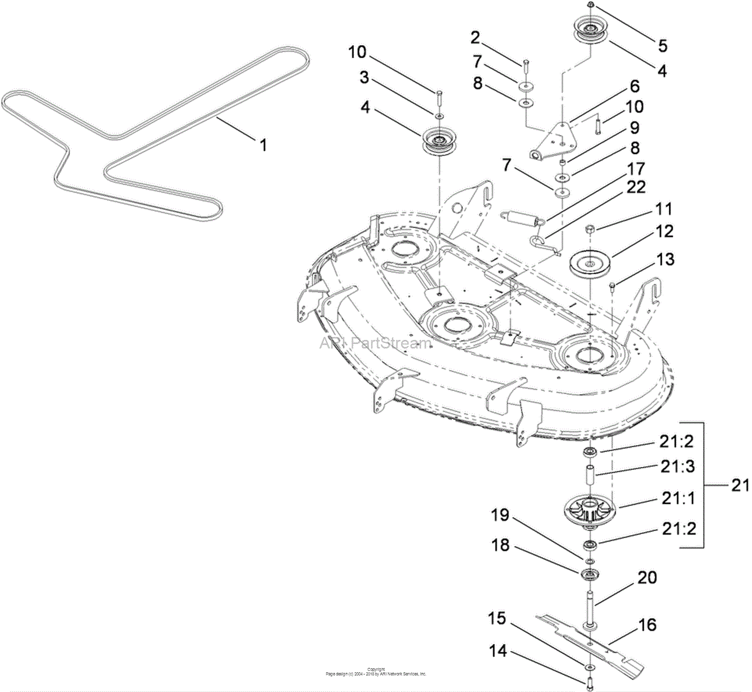 Toro 74820, TITAN ZX5000 Zero-Turn-Radius Riding Mower, 2009 (SN ...