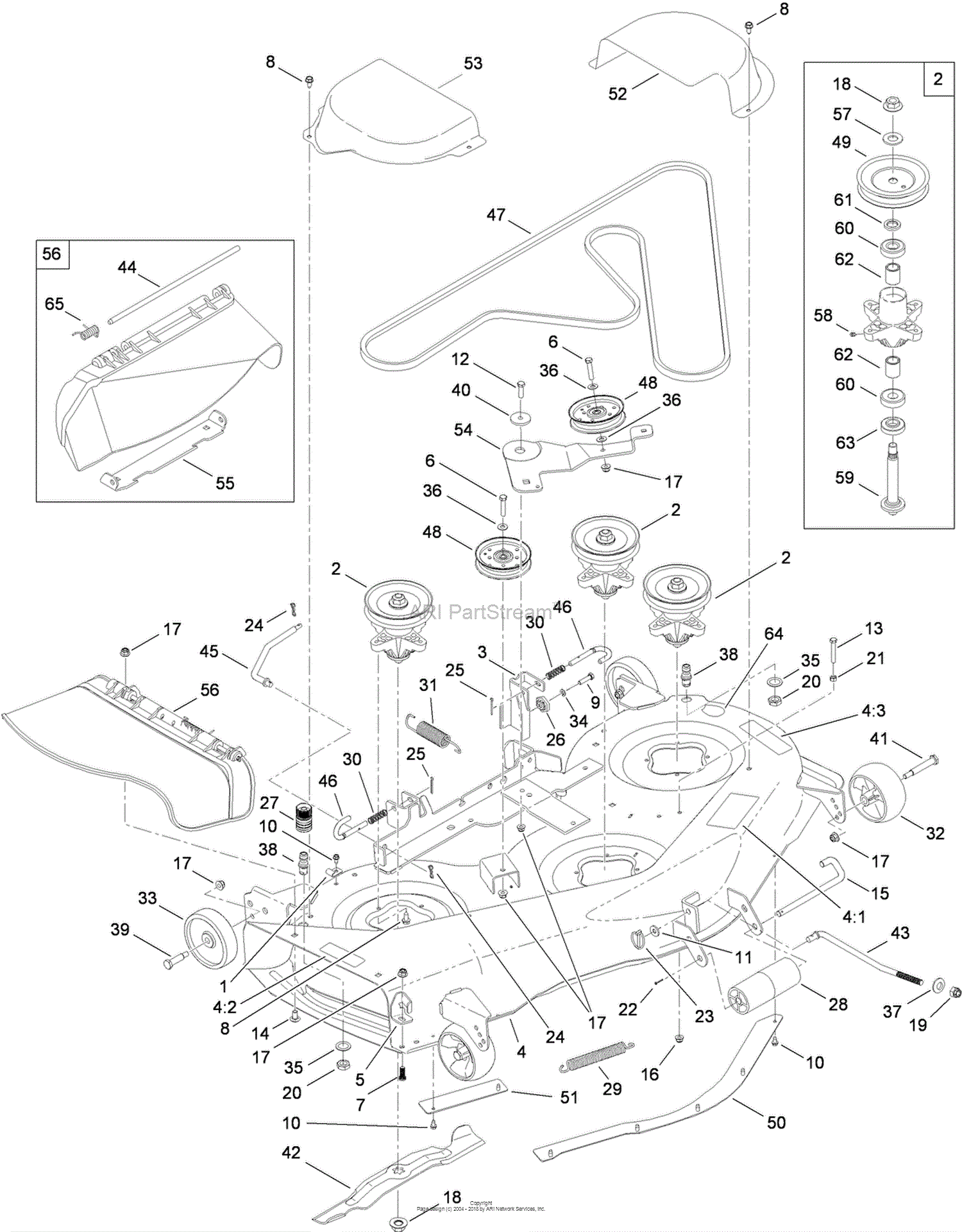 Toro 14AQ94RP848, GT2200 Garden Tractor, 2010 (SN 1-1) Parts Diagram ...