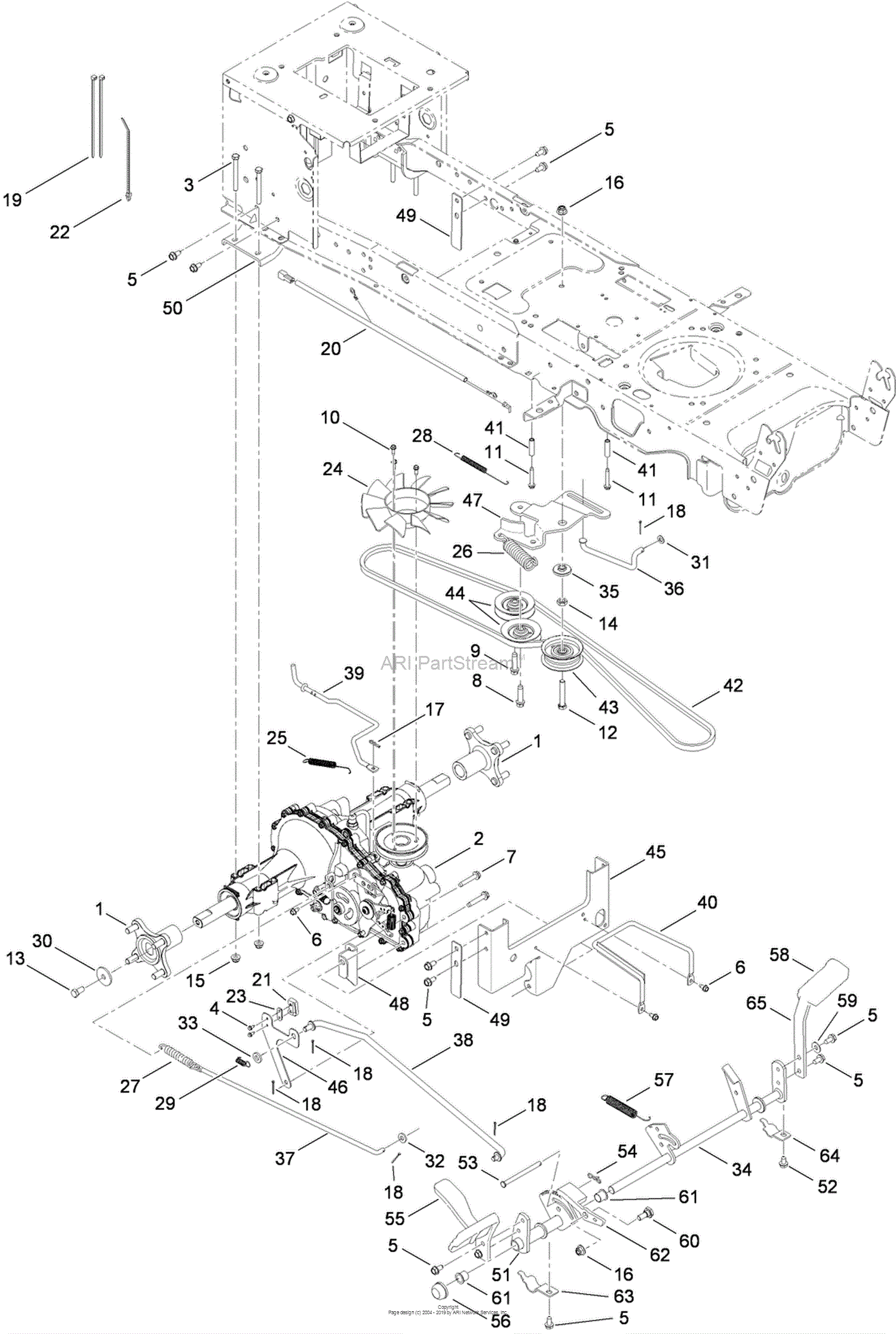 Toro 14aq94rp848, Gt2200 Garden Tractor, 2010 (sn 1-1) Parts Diagram 