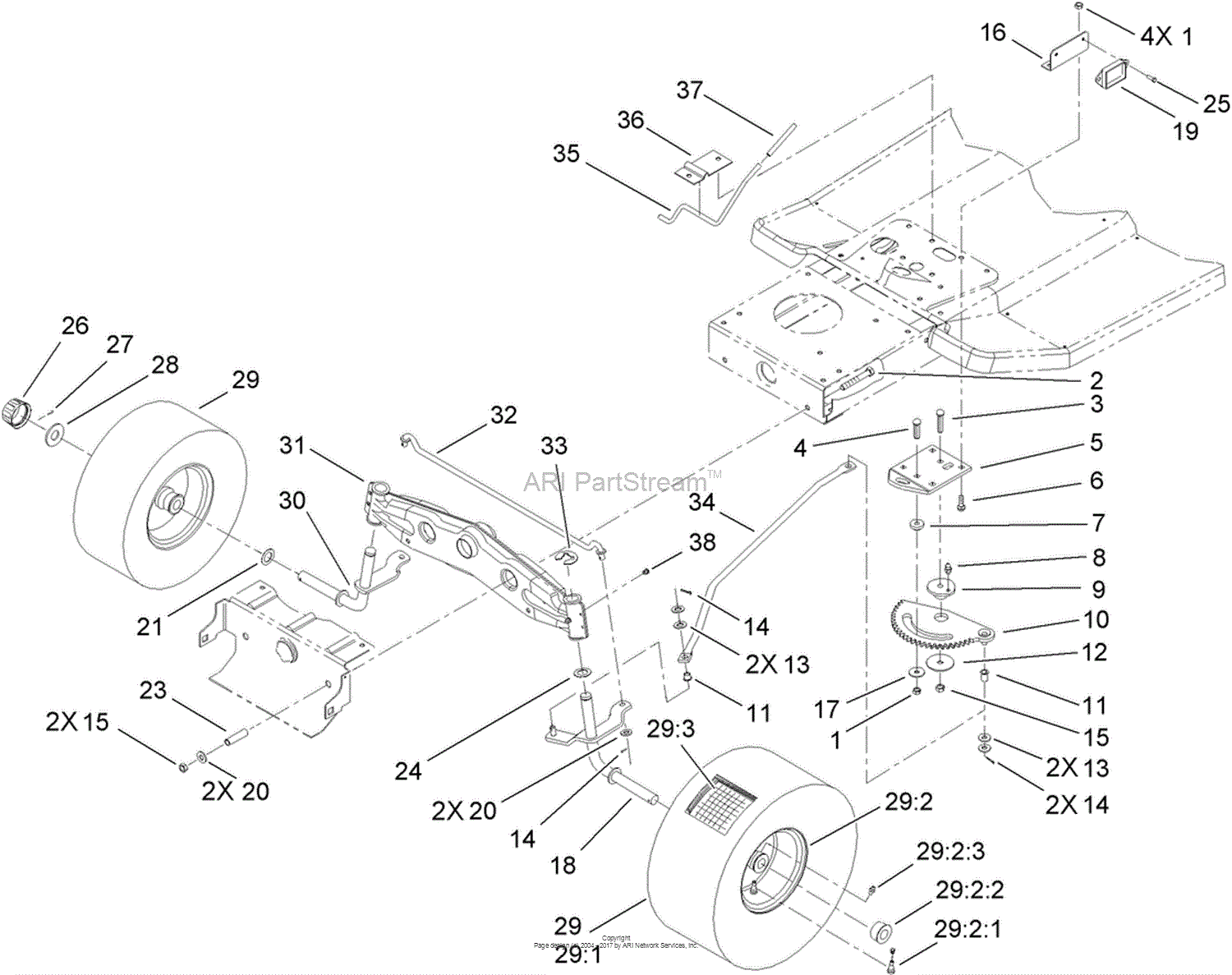 Toro 71252, XL 380H Lawn Tractor, 2010 (SN 310002001-310999999) Parts ...