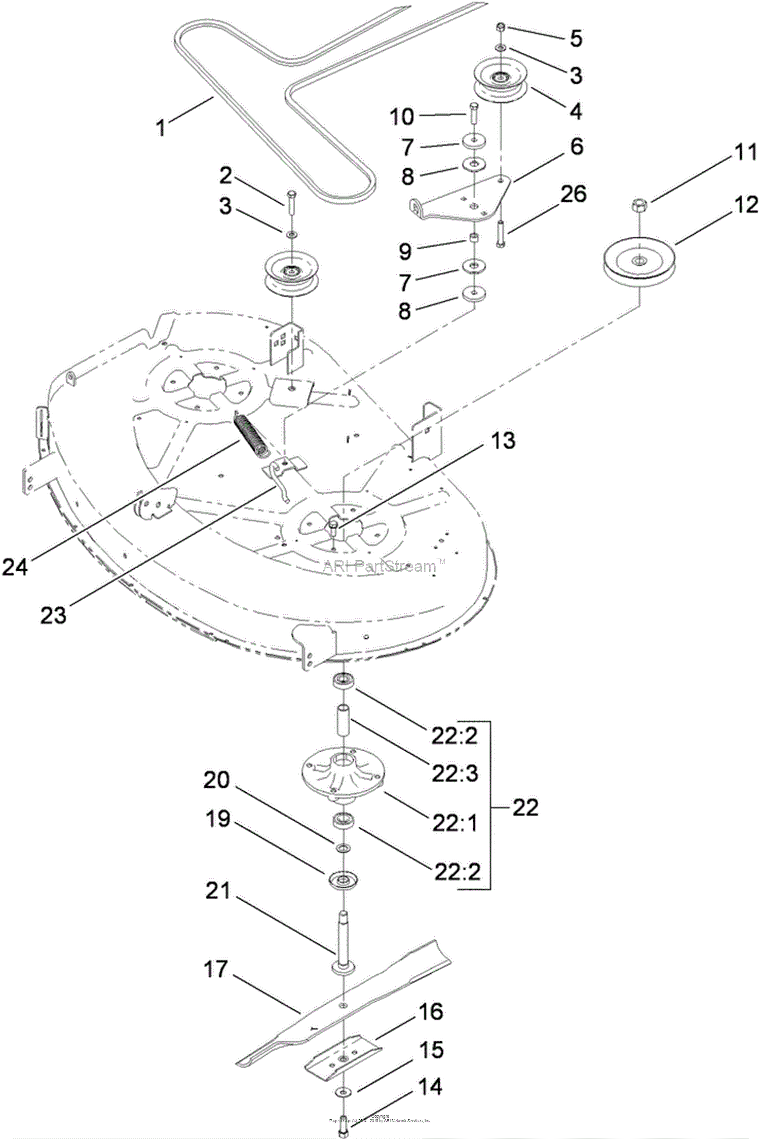 Toro 74366, TimeCutter Z4235 Riding Mower, 2010 (SN 310000001-310999999 ...