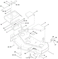 Toro 74832, TITAN ZX5450 Zero-Turn-Radius Riding Mower, 2010 (SN 