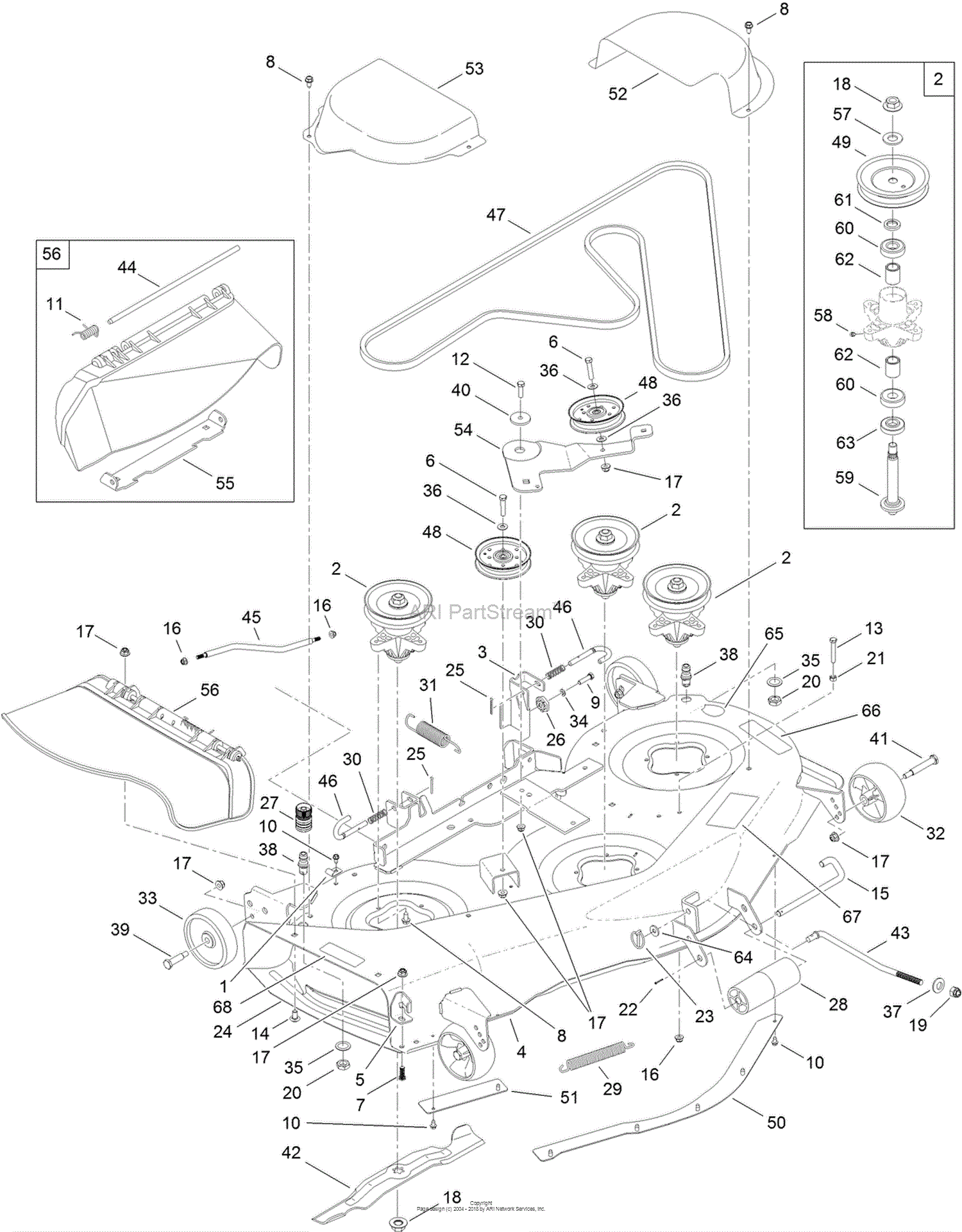 Toro 14AQ94RP848, GT2200 Garden Tractor, 2012 (SN 1-1) Parts Diagram ...