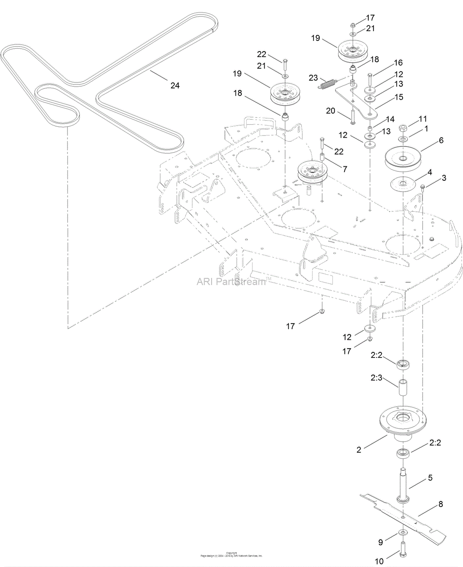 Toro 74852, TITAN ZX 5400 Zero-Turn-Radius Riding Mower, 2014 (SN 