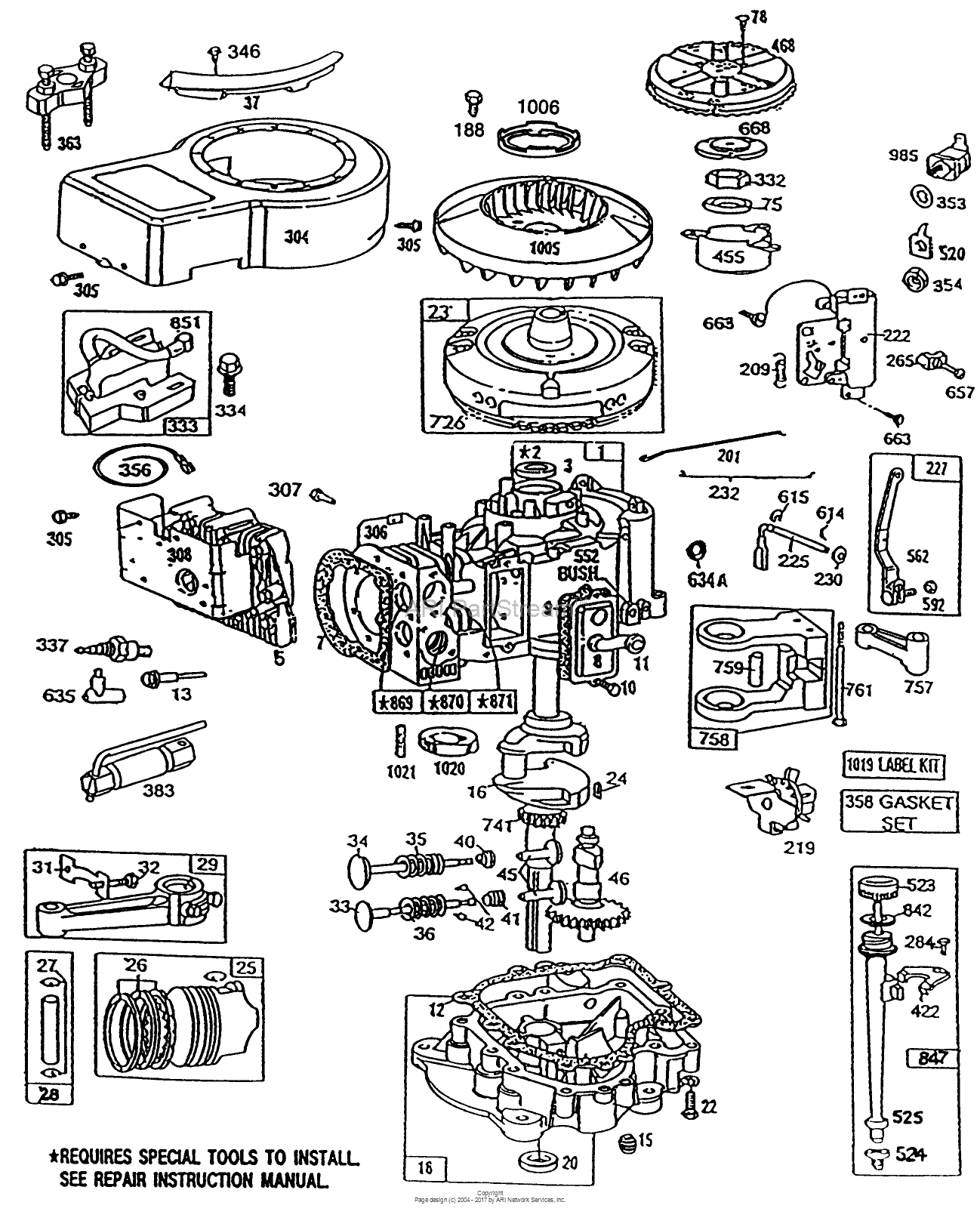 Toro 32-120EA1, 212-H Tractor, 1991 (SN 1000001-1999999) Parts Diagram ...