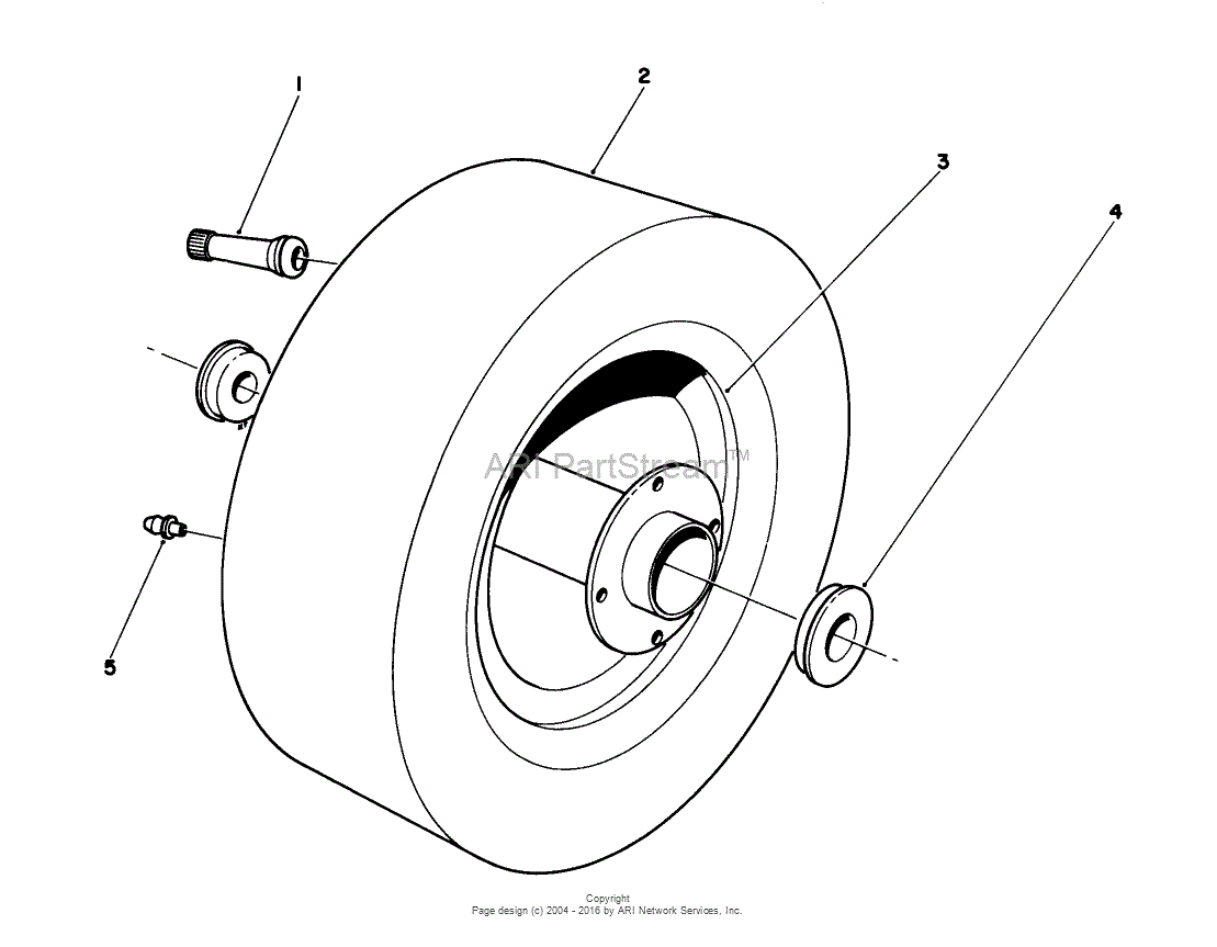 Toro 55600, Hmr-1200, 1989 (sn 9000001-9999999) Parts Diagram For Rear 