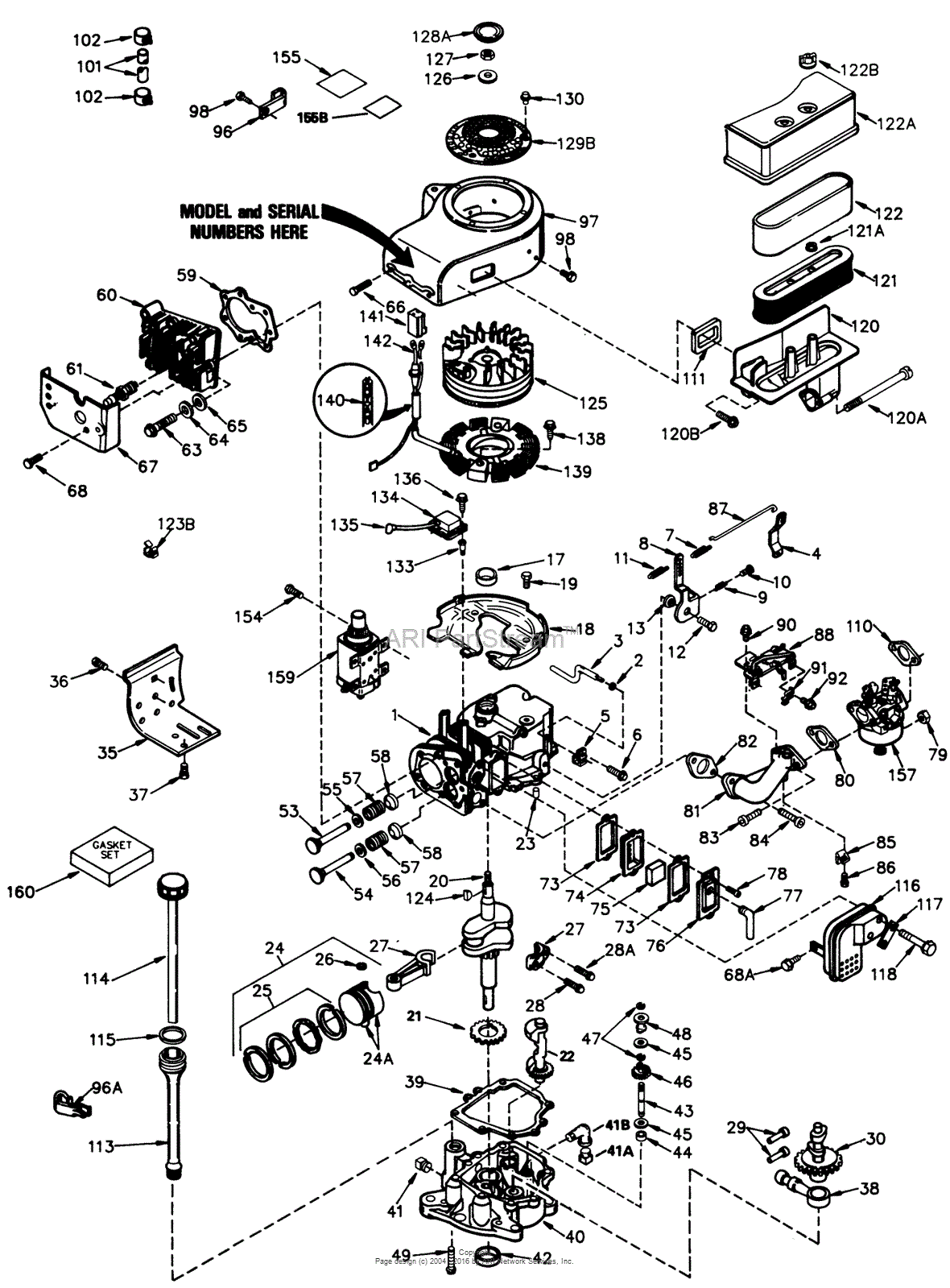 Toro 56128, 8-25 Rear Engine Rider, 1990 (SN 0000001-0999999) Parts ...