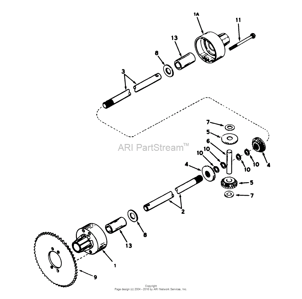 Toro 56175, 12-32 Rear Engine Rider, 1988 (SN 8000001-8999999) Parts ...