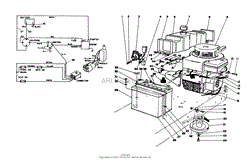 Toro 56175, 12-32 Rear Engine Rider, 1988 (SN 8000001-8999999) Parts ...