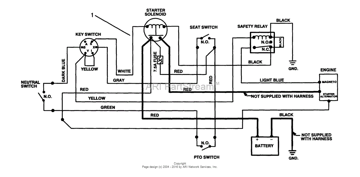 Toro 70040, 8-25 Rear Engine Rider, 1994 (SN 49000001 ... toro wiring schematic 