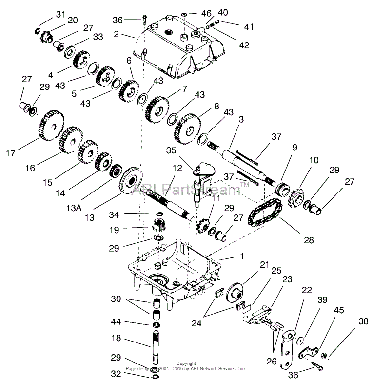 Toro 70044, 8-25 Rear Engine Rider, 2000 (SN 200000001-200999999) Parts ...