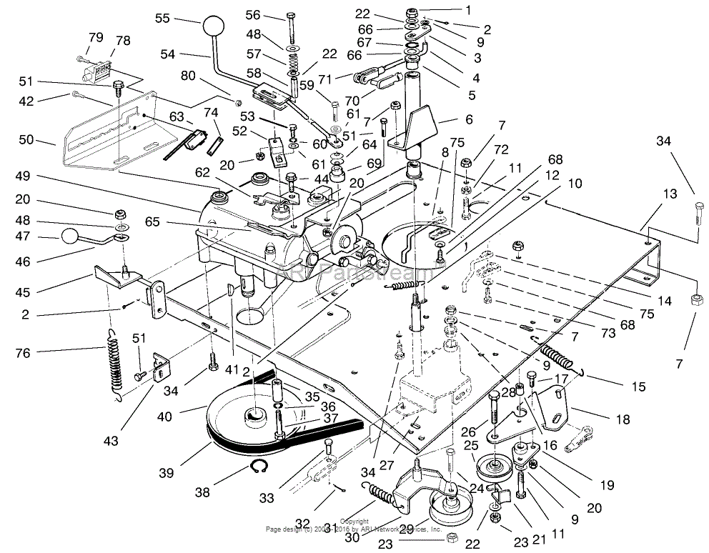 Toro 70122, 8-25 Rear Engine Rider, 2001 (SN 210000001-210999999) Parts ...