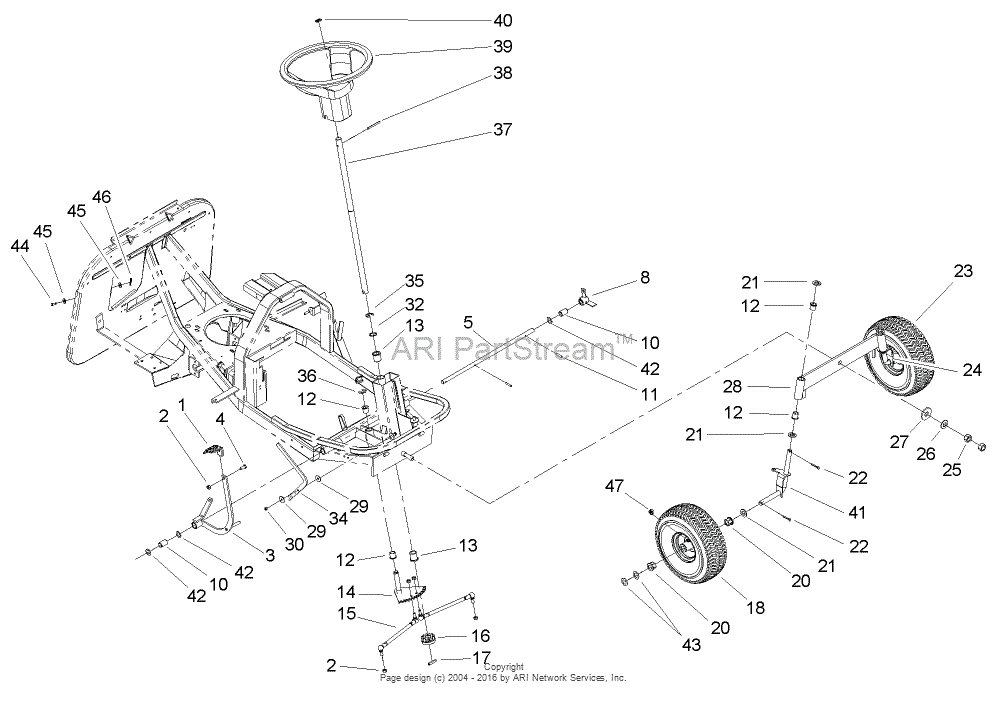 Toro 70185, G132 Rear-engine Riding Mower, 2007 (sn 270000001-270805705 