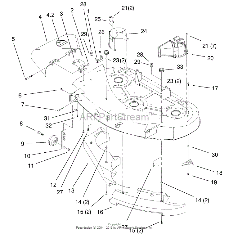 Toro 71212, 17-44HXL Lawn Tractor, 2000 (SN 200000001-200999999) Parts