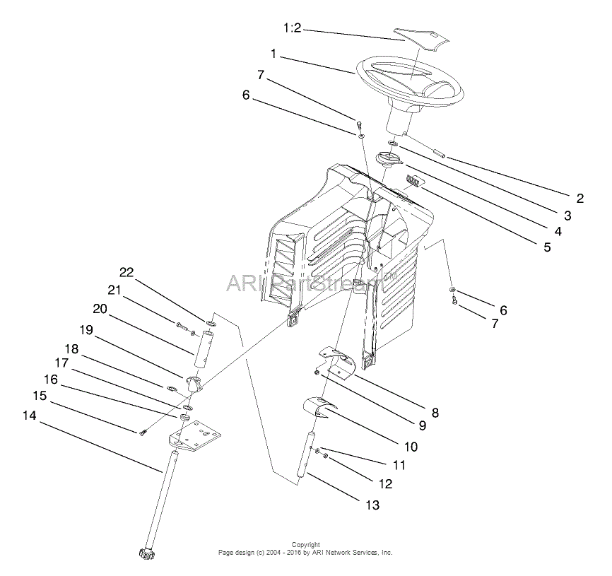 Toro 71219, 14-38HXL Lawn Tractor, 1997 (SN 7900001-7999999) Parts ...