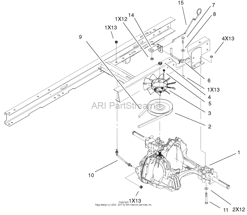 Toro 71228, 17-44HXL Lawn Tractor, 2002 (SN 220000001-220010000) Parts ...