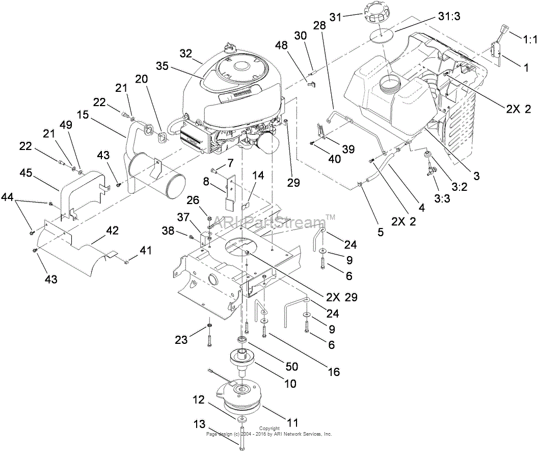 Toro 71252, XL 380H Lawn Tractor, 2010 (SN 310002001-310999999) Parts ...