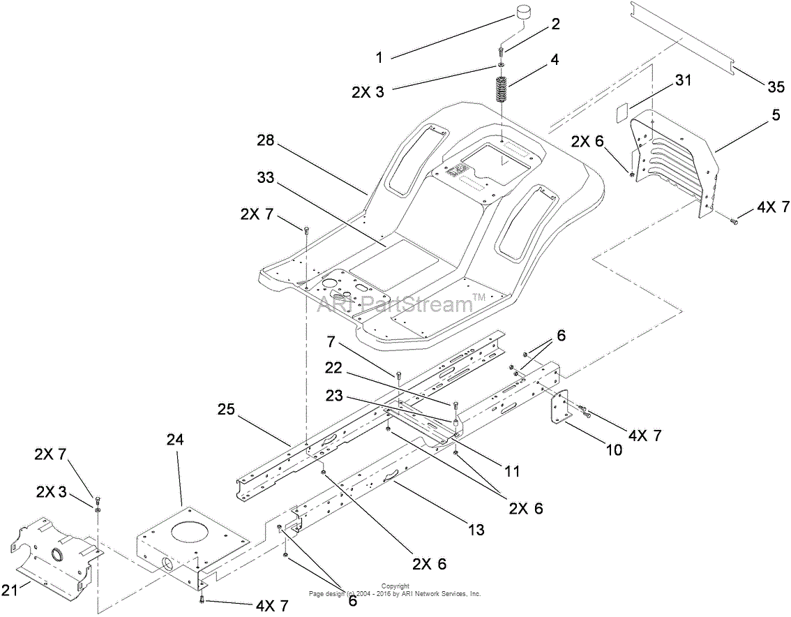 Toro 71252, XL 380H Lawn Tractor, 2010 (SN 310002001-310999999) Parts ...