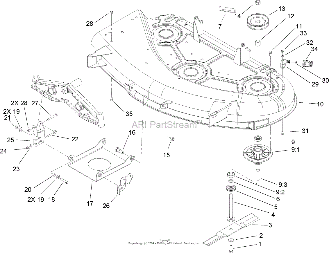 Toro 71429, XL 440H Lawn Tractor, 2005 (SN 250000001-250999999) Parts ...