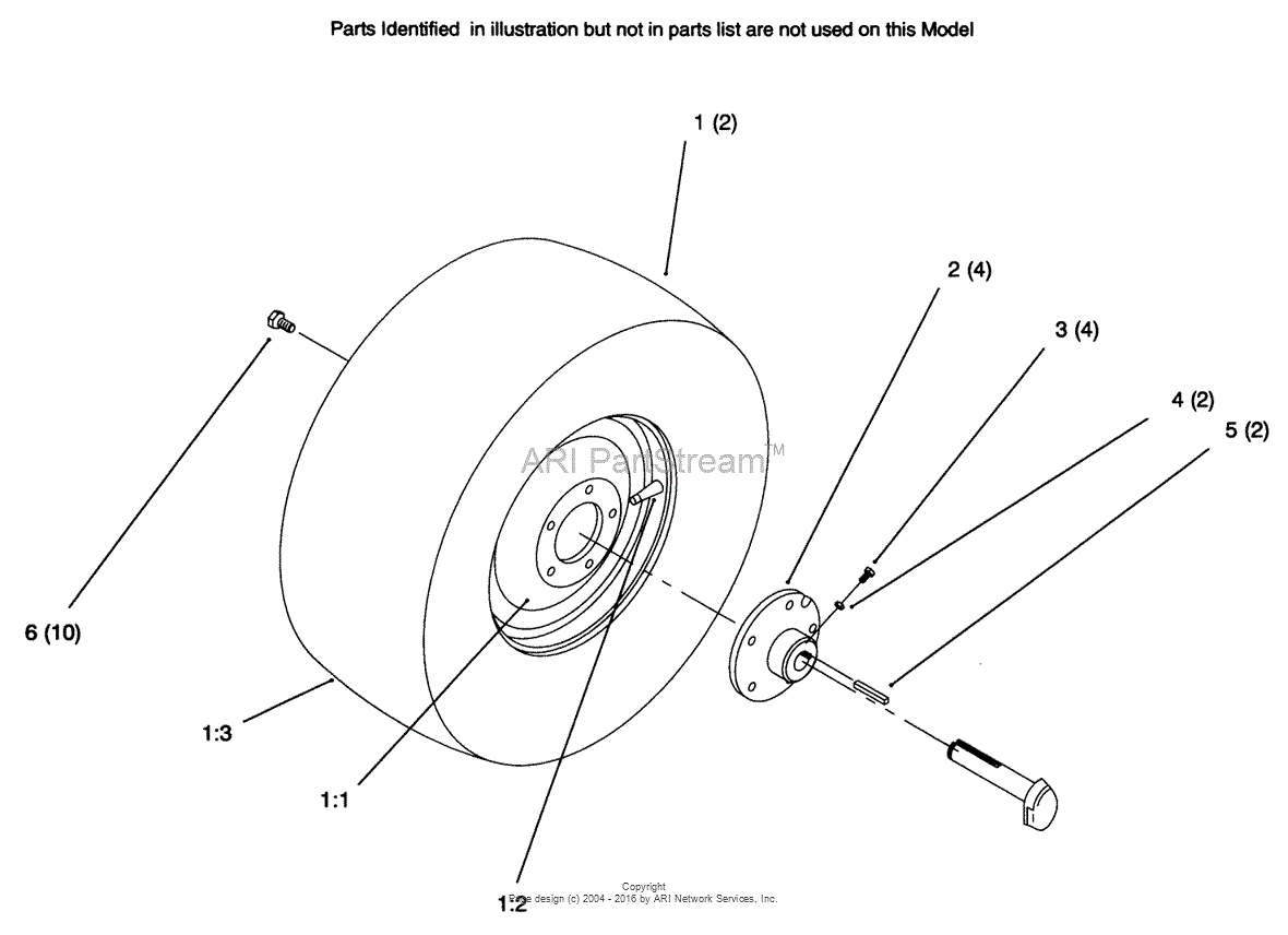 Toro 72045, 265-6 Yard Tractor, 1996 (SN 6900001-6999999) Parts Diagram ...