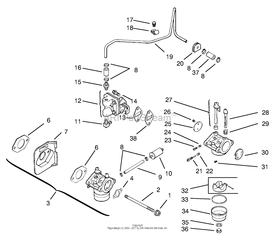 Toro 72071, 265-H Lawn and Garden Tractor, 2000 (SN 200000001-200999999 ...