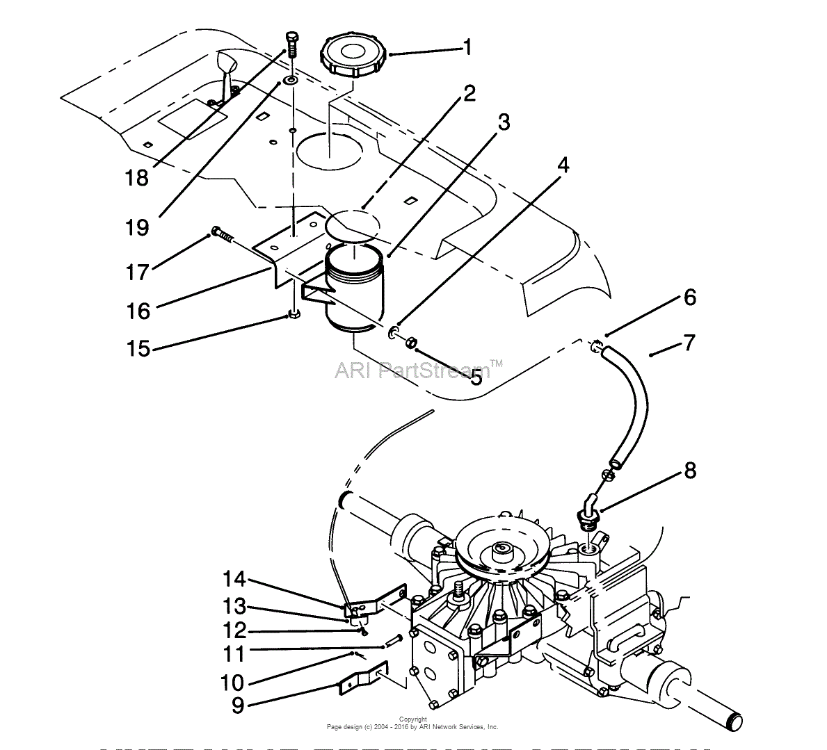 Toro 72081, 246-H Yard Tractor, 1993 (SN 3900001-3999999) Parts Diagram ...